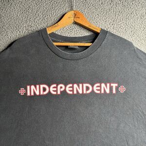 Vintage Independent Trucks Shirt Mens 2XL Black Skateboarding Cross Logo Y2K NHS